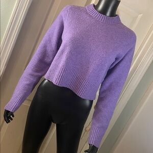 Universal Thread Fuzzy Lavender Crew Neck Sweater